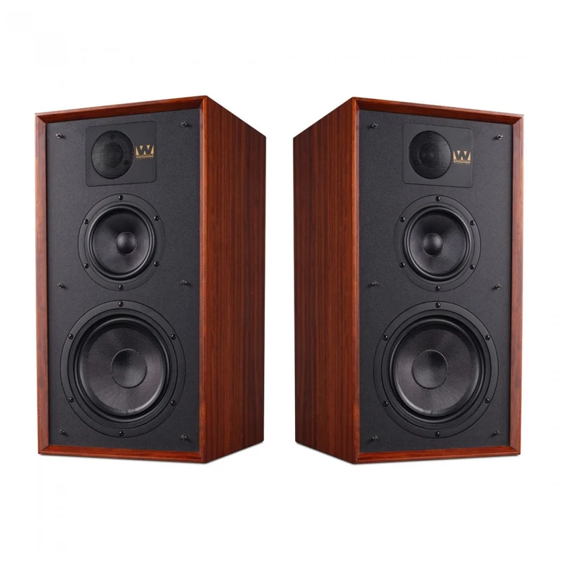 Wharfedale Linton Heritage Standmount Bookshelf Speakers Pair Mahogany - Ex-Display Clearance
