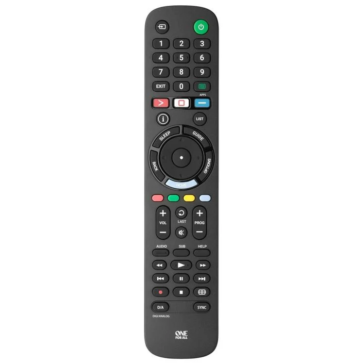 One for All URC4812R | Télécommande de remplacement direct pour tout téléviseur Sony - Série Replacement - Noir