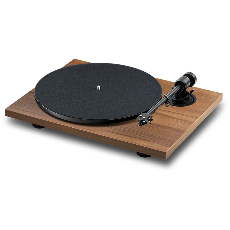 Pro-Ject E1.2 Phono Belt Driven Turntable with Built-in Phono Preamp - Walnut