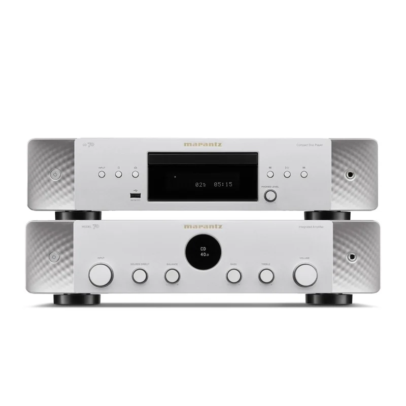 Marantz Model 70 Integrated Amplifier and CD 70 CD Player Hi-Fi Package Silver & Gold