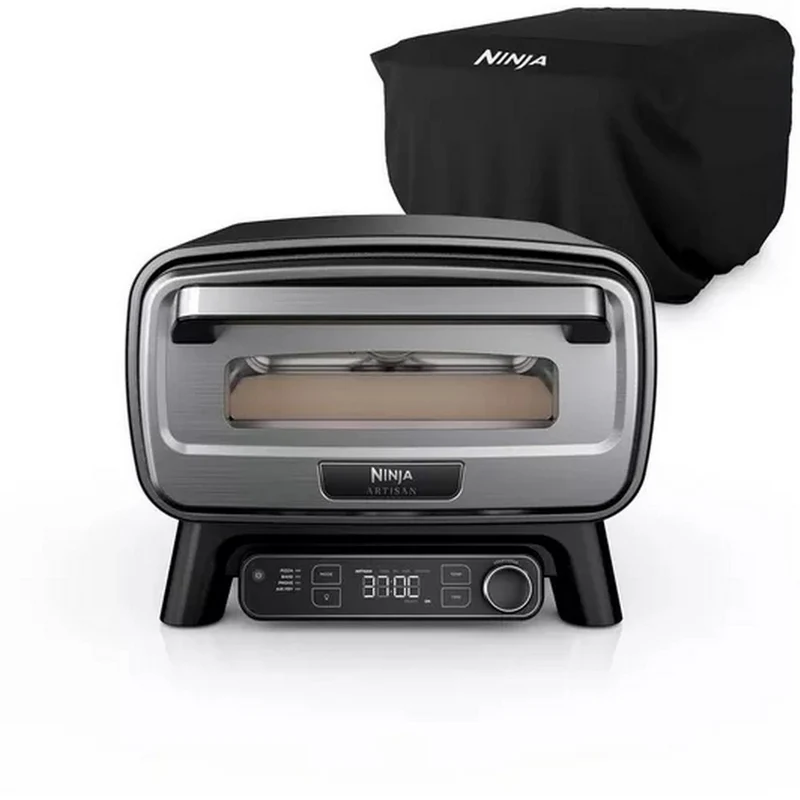 Ninja Artisan MO203UK Electric Outdoor Pizza Oven & Air Fryer with Cover - Grey
