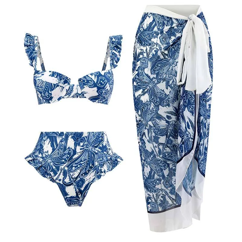 Yaara Bikini Set with Matching Cover Up Skirt