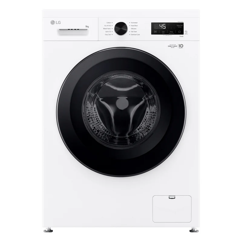 LG Series 2 Direct Drive F4X1009NWK 9kg 1400 Spin Washing Machine White - A Rated