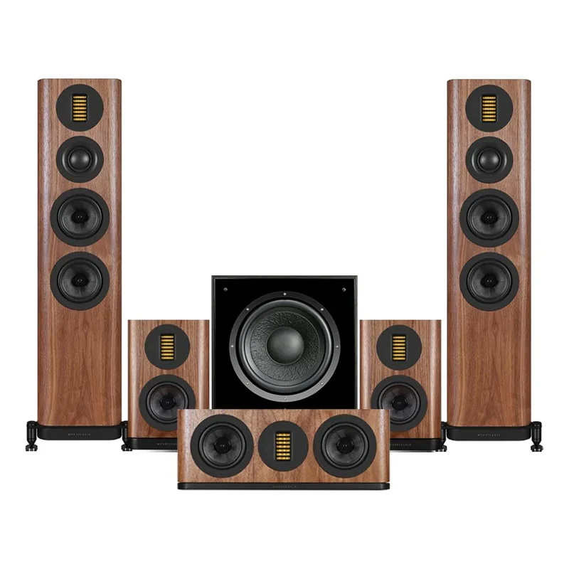 Wharfedale EVO 5.3 HCP 5.1 Surround Sound Home Cinema Speakers Package Walnut