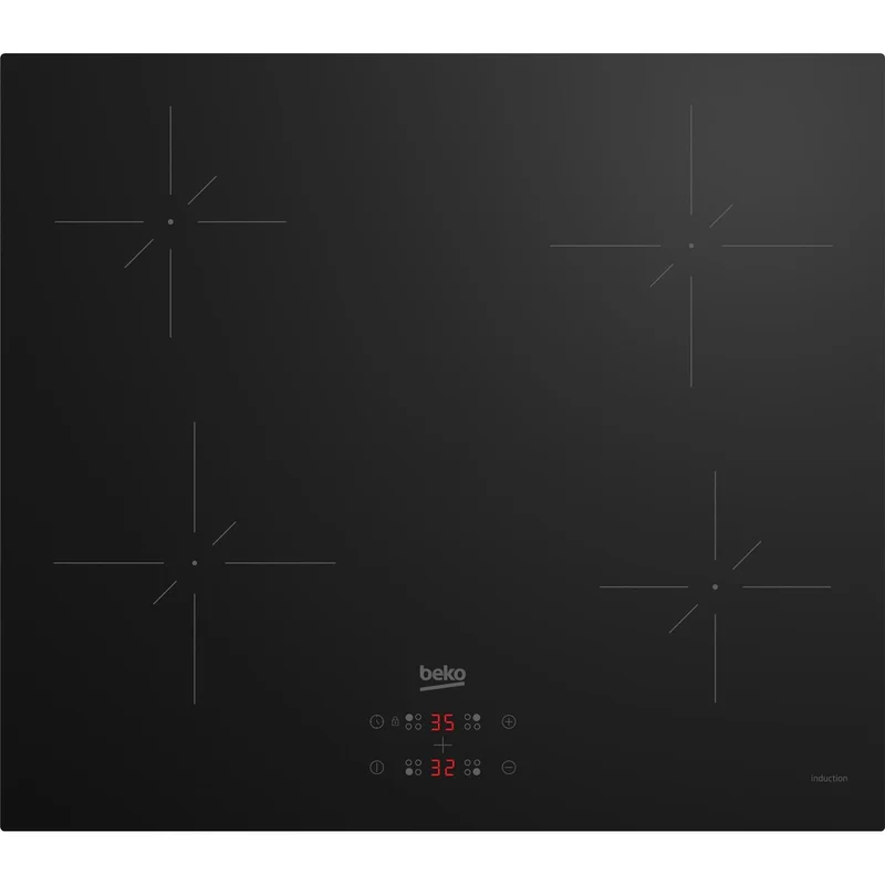 Beko CIHYQI21B 60cm 4 Zone Ceramic Induction Hob Black