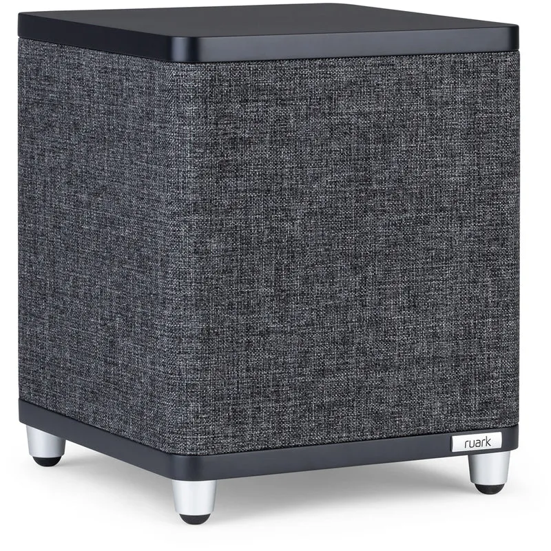 Ruark RS1 100W Subwoofer Satin Charcoal Black with Slate Grey Fabric Grille