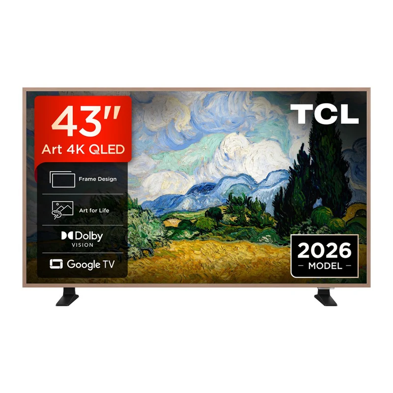 TCL 43A400 PRO-UK 43 Inch NXTVISION A400 Pro 4K UHD HDR QLED Google Frame TV 2026