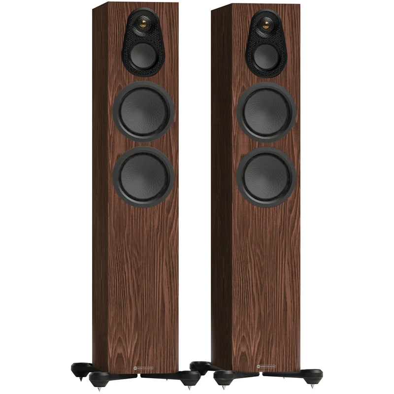 Monitor Audio Silver 300 8G 3-Way Floorstanding Speakers Pair Walnut