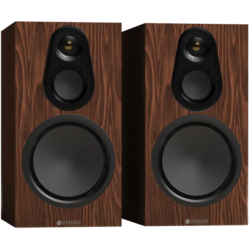 Monitor Audio Silver 100 8G 3-Way Bookshelf Speakers Pair Walnut