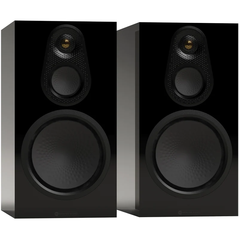 Monitor Audio Silver 100 8G 3-Way Bookshelf Speakers Pair High Gloss Black