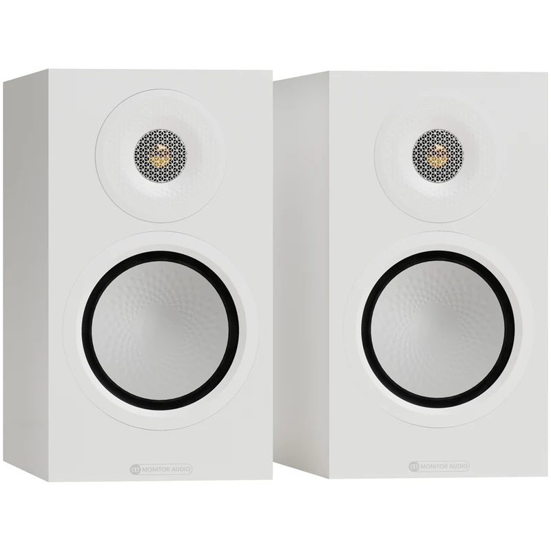 Monitor Audio Silver 50 8G Two-Way Bookshelf Speakers Pair Satin White
