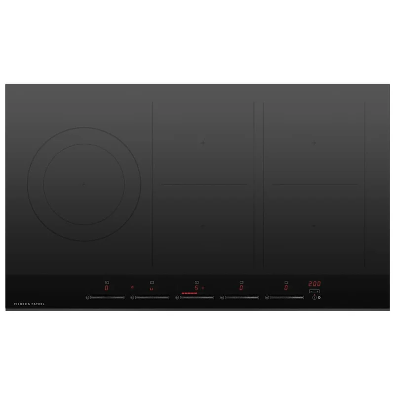 Fisher and Paykel CI905DTB4 Series 9 90cm Frameless 5 Zone Induction Hob Black