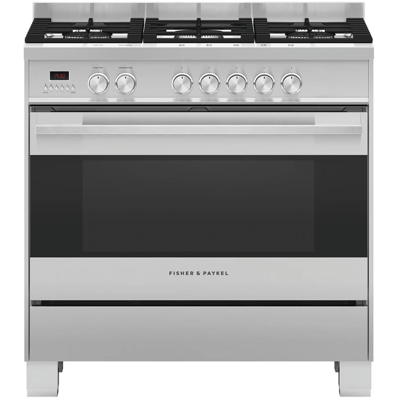 Fisher and Paykel OR90SDG4X1 Series 7 Contemporary Dual Fuel Range Cooker With Gas Hob Stainless Steel