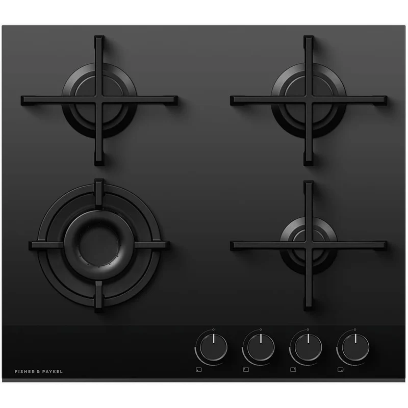 Fisher and Paykel CG604DNGGB4 Series 9 60cm 4 Burner Gas Hob Black