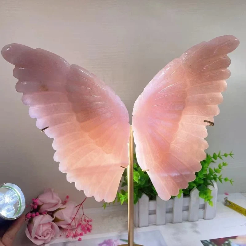 Rose Quartz Butterfly Wings