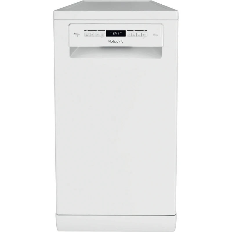 Hotpoint HSFO3T223WUKN Freestanding Slimline Dishwasher 10 Place Setting White