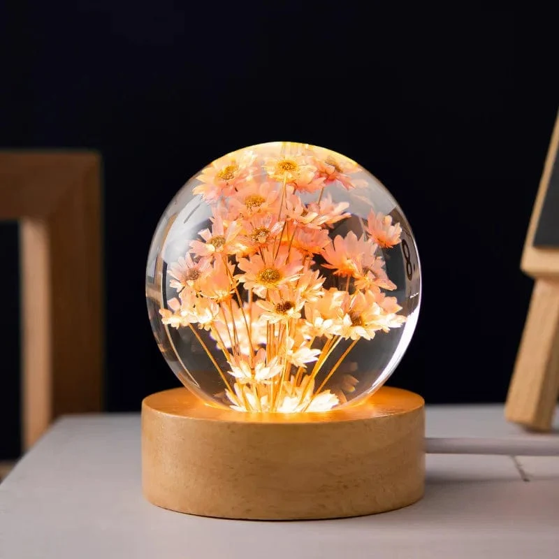 Botanical Bloom Sphere Night Light