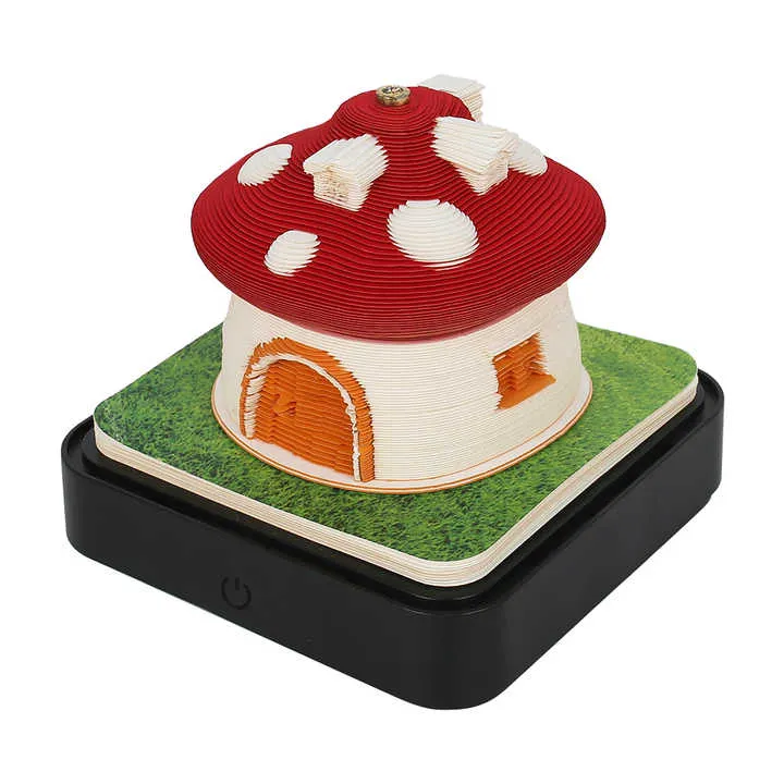 Mushroom House Tear Off Calendar