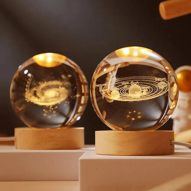 Solar System Crystal Ball Night Light