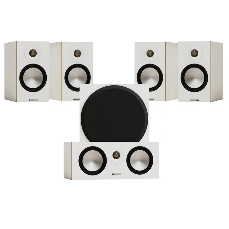 Monitor Audio Bronze 50 7G 5.1 Home Cinema Speaker Package – White
