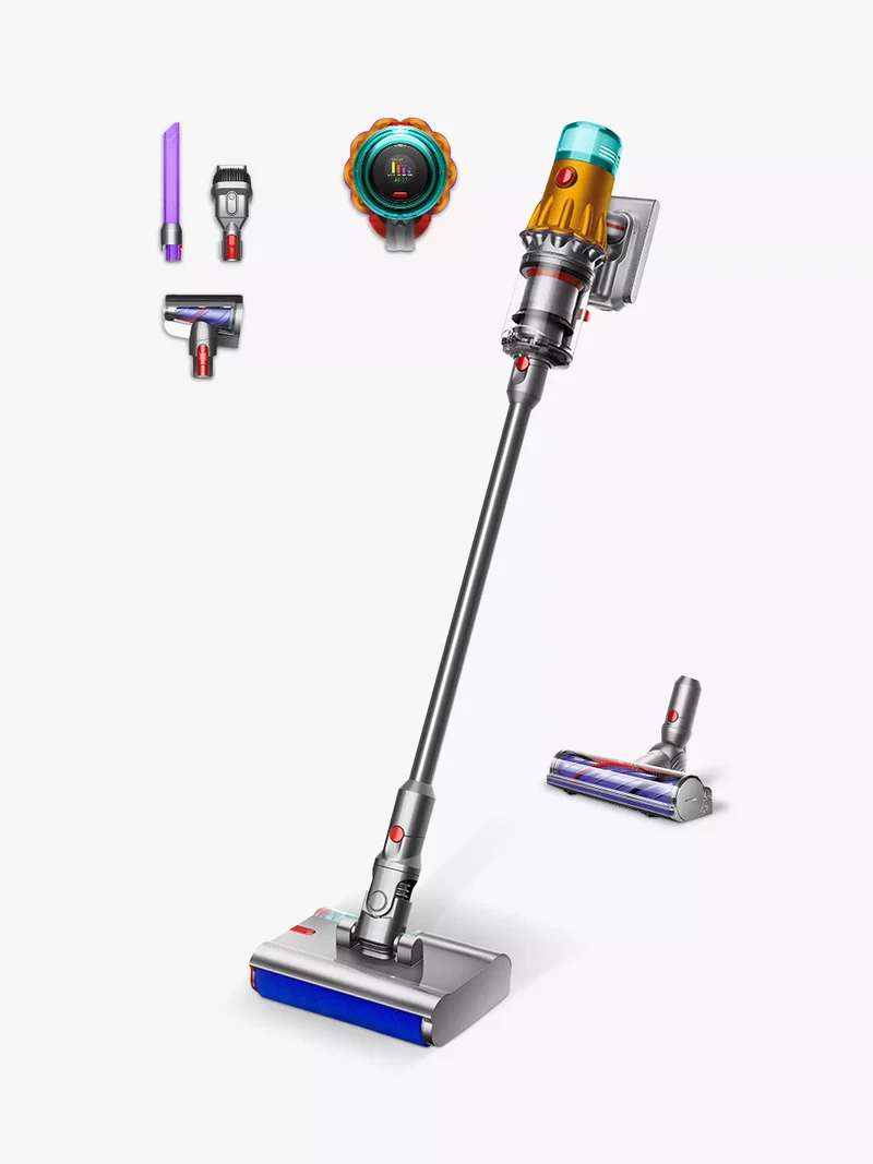 Dyson V12s Detect Slim Submarine Wet and Dry Cordless Vacuum Cleaner V12DETECTSUB - Yellow & Nickel