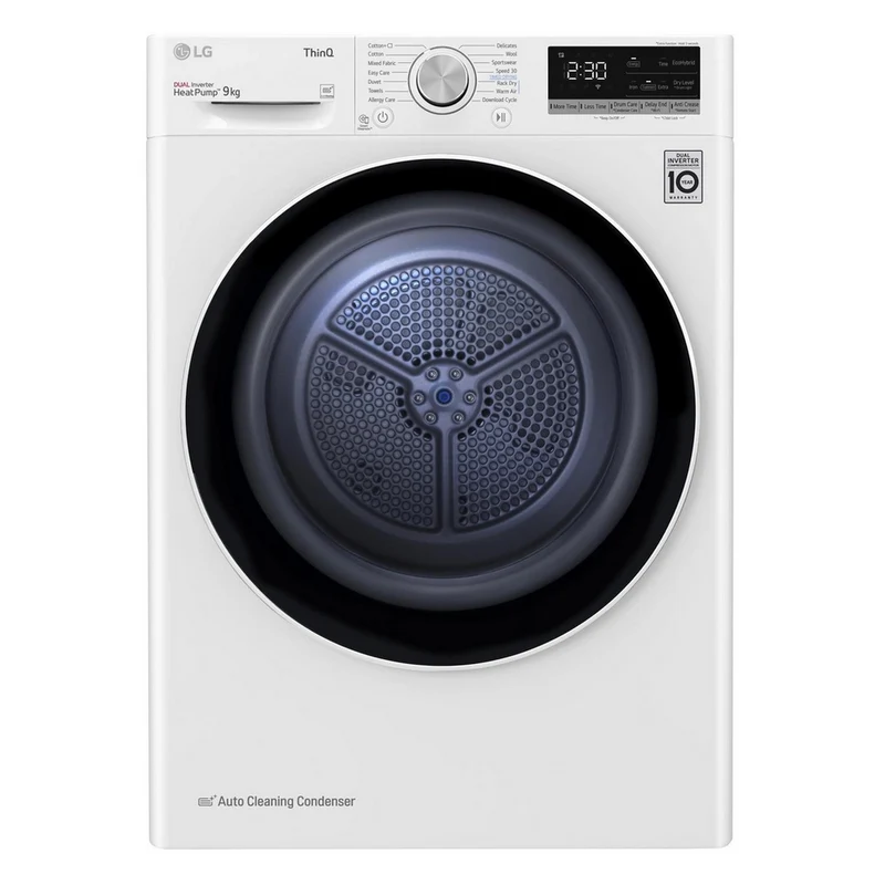LG Series 4 ThinQ FDV709W 9kg Dual Inverter Heat Pump Tumble Dryer White - A++ Rated