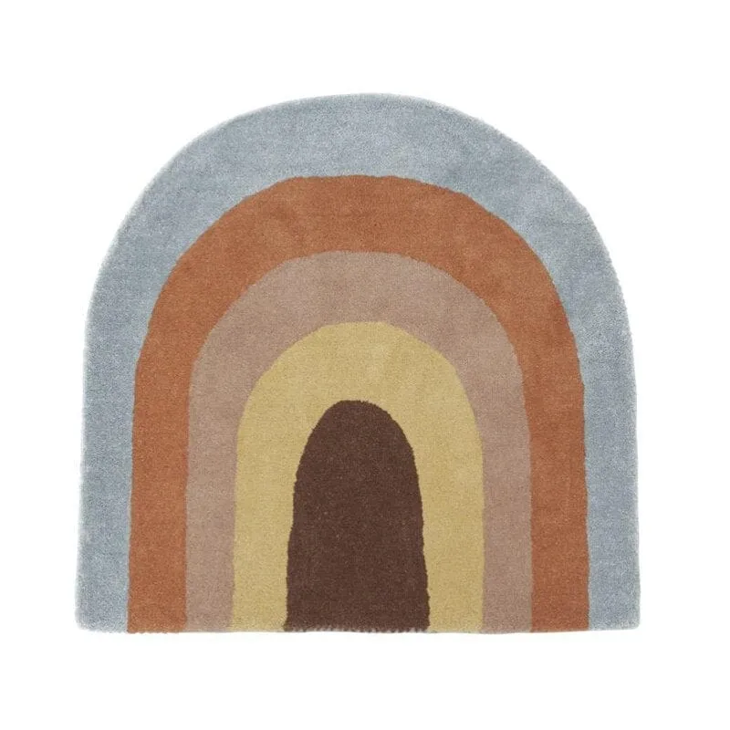 Rainbow Tasseled Rug