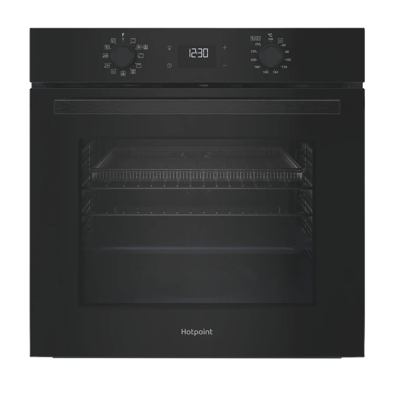 Hotpoint HO458CFBUK Class 2 Built-in Electric Single Oven with Air Fry Black