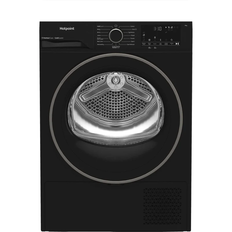 Hotpoint CHD93MBBUK 9kg Heat Pump Tumble Dryer With PetHairCare Black