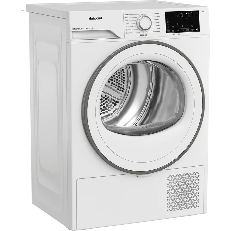 Hotpoint C HSD 82M WW UK 8kg Freestanding Heat Pump Tumble Dryer with PetHairCare White CHSD82MWWUK