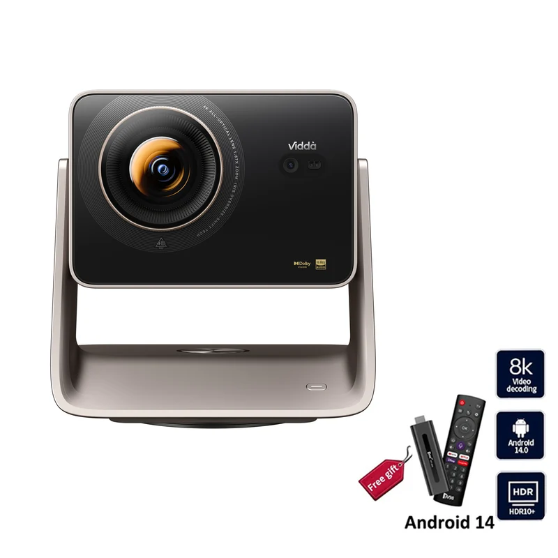 Vidda C5 ProMax 3200CVIA Lumens Smart Tri-Color Laser 4K Projector