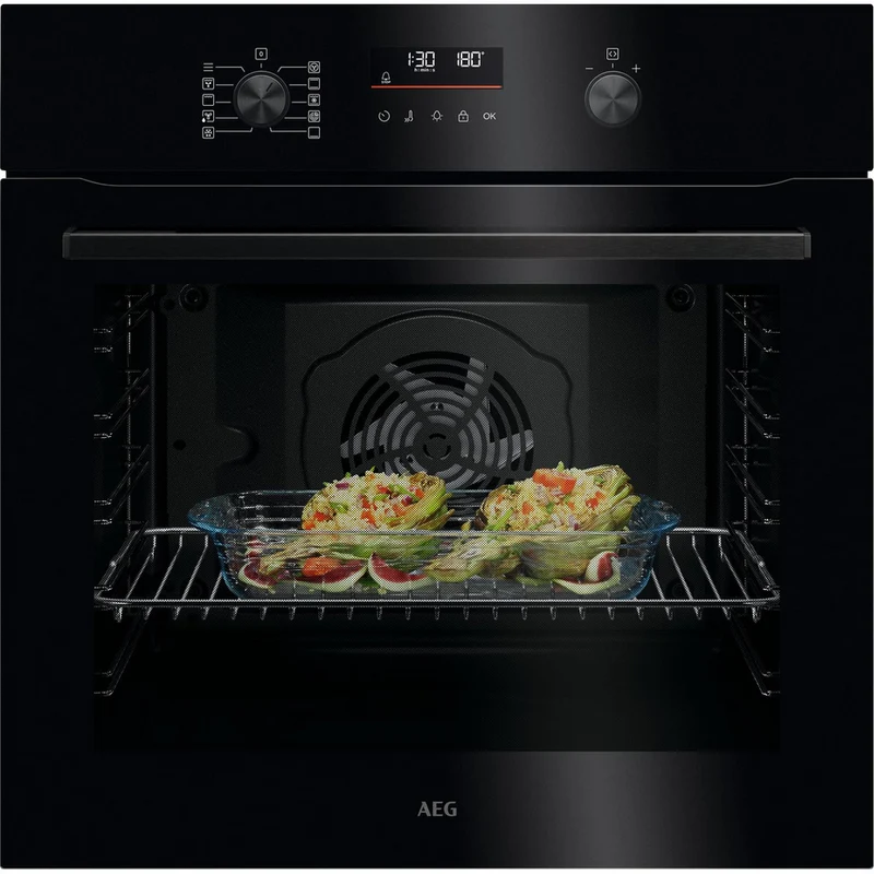 AEG Series 5000 OU5PB40XK SurroundCook Built In Electric Single Oven Black