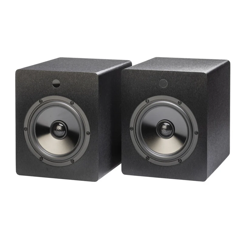 Mitchell Acoustics uStream Two Active Stereo Wireless Bookshelf Speakers Pair with HDMI Black