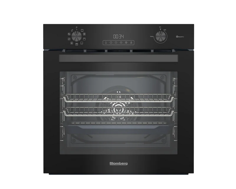 Blomberg ROEN8232WBP 72L AeroChef Built In Electric Single Oven Black