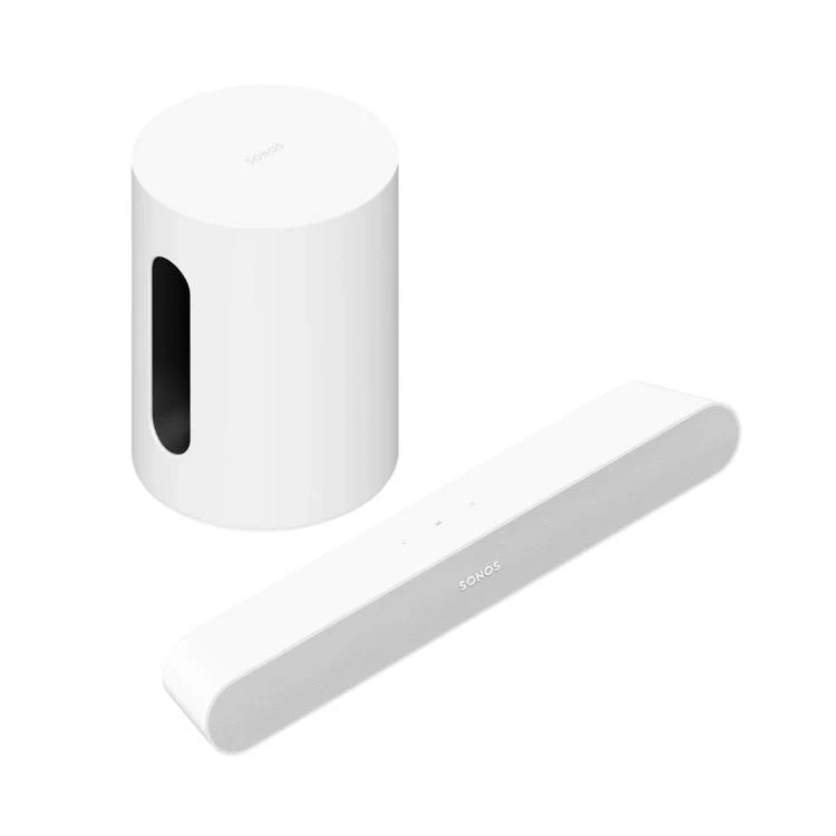 Sonos | Ensemble de divertissement avec Ray et Mini-Sub - Blanc