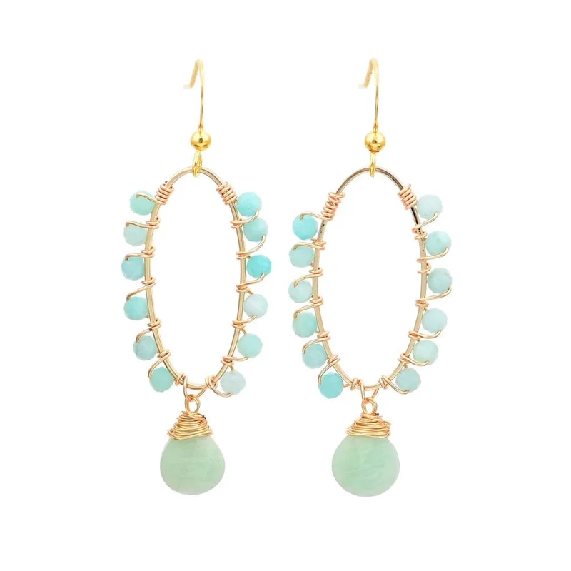 Natural Stone Bohemian Earrings