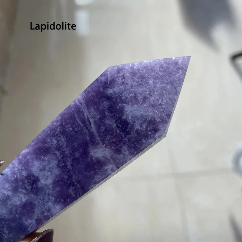 Lepidolite Crystal Pipe