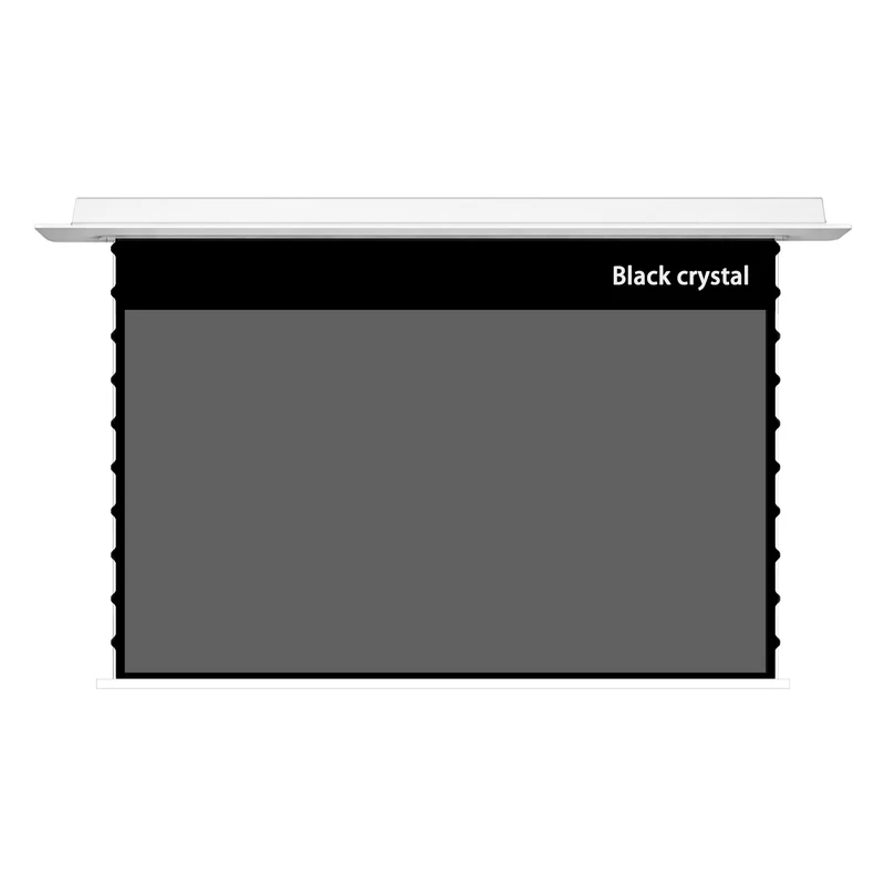 WUPRO Cinema Cirrus In-Ceiling Smart Motorized Drop Down Projector Screen For Long Throw Projector