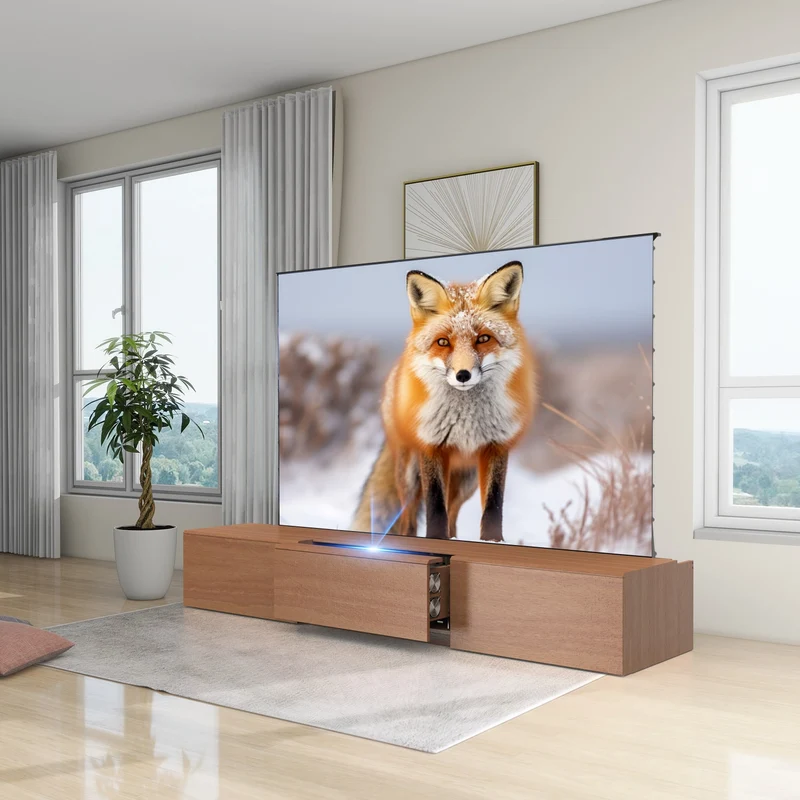 WUPRO DR-580S Customisable colours Solid wood Smart UST Laser TV Cabinet