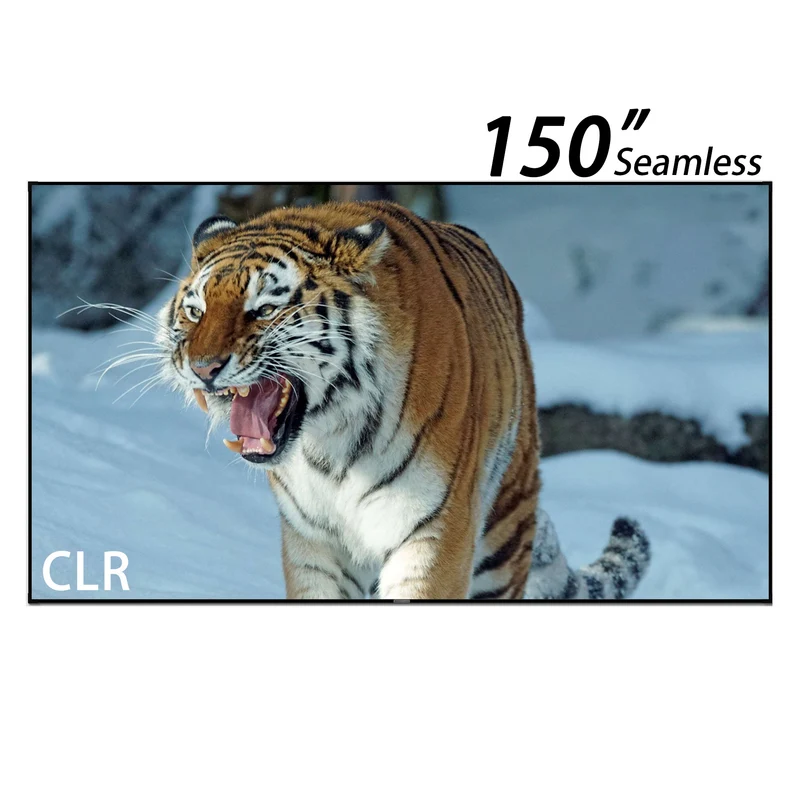150-inch Seamless WUPRO Cinema Gallery Evo Black Grid Lenticular CLR Fixed Frame screen For UST Projectors