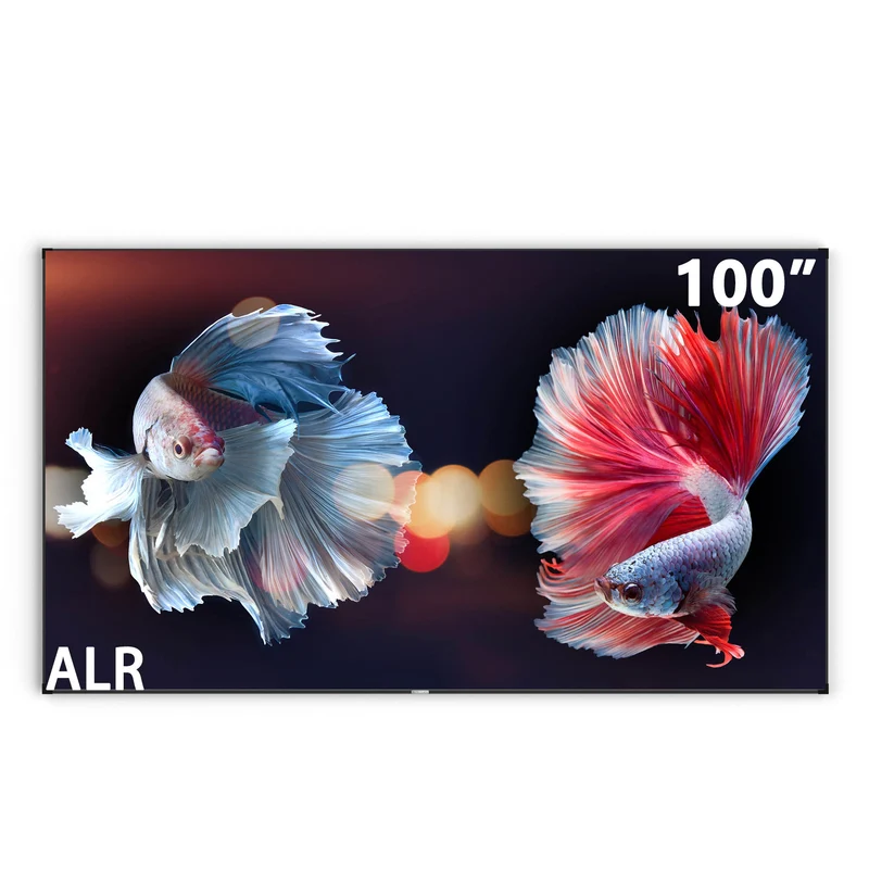 100"-150" Wupro Cinema Gallery Evo LT2 Black Crystal ALR Ambient Light Rejecting Fixed Frame Projector Screen For Long Throw