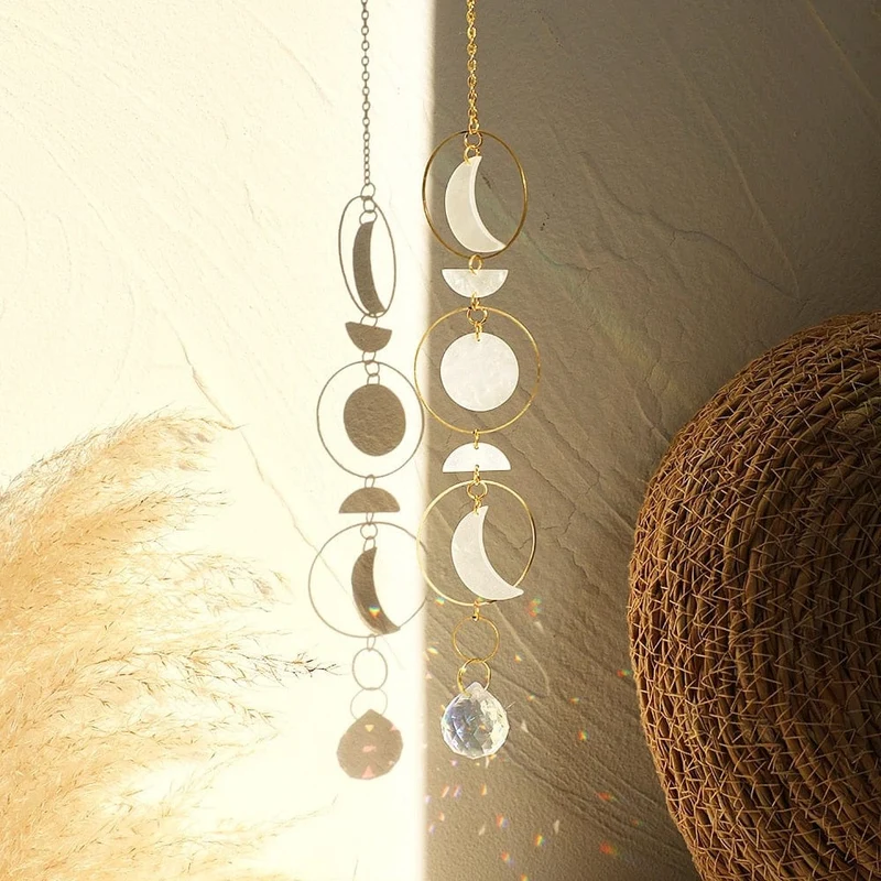 Rainbow Moon Phase Suncatcher