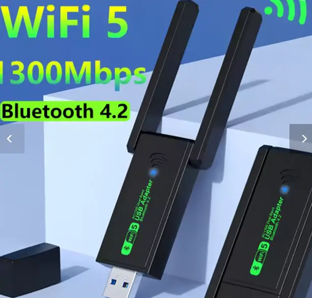 Adaptateur antenne Wifi USB, carte Wi-Fi, ethernet, dongle pour les PC, de bureau, ordinateur portable longue PORTE