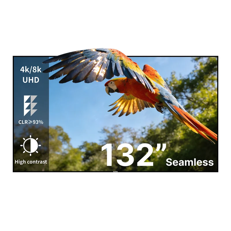 132-inch Seamless Lenticular Wupro Cinema CLR ALR Fixed Frame Projector Screen for Ultra Short Throw Projectors