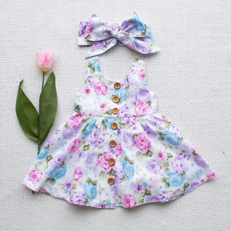 Holly Floral Tank Girl Dress
