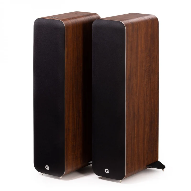 Q Acoustics M40 Powered Bluetooth Floorstanding Speakers Pair Walnut