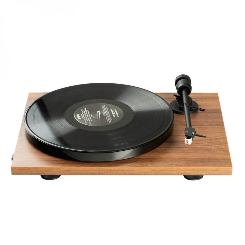 Pro-Ject E1 BT Bluetooth Belt Driven Turntable with Built-in Phono Preamp - Walnut
