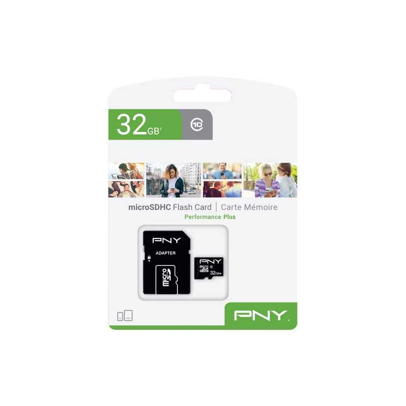 CARTE MICROSDXC PERFORMANCE PLUS 32GB PNY