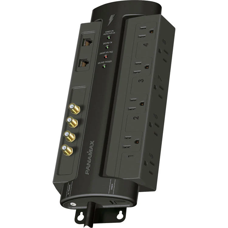 Panamax M8-AV-PRO | Barre de surtension de plancher - 8 Prises - Filtration haut de gamme