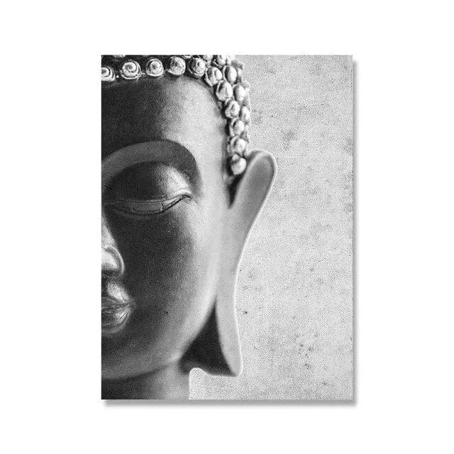 Zen Buddha Statue Canvas